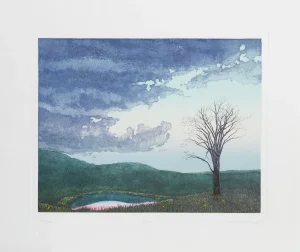 Elm, Charles Roy Purcell Etching, Signed, Numbered, Dated, and Titled in Pencil