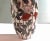 Art Nouveau Vintage Asian Floral Red, Green & White Decorative Vase For Sale - Image 3 of 13