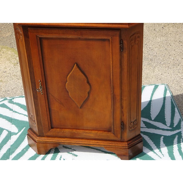 Vintage Glass Corner Display Cabinet, 1980s For Sale - Image 16 of 18