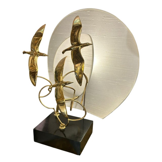 Seagull Lamp from Maison Jansen, 1950s, in Flawless conditions. Designed 1950 to 1959 This piece is attributed to the...