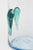 MId Century Modern Blenko Glass Vase or Vessel With Glass Teardrops Turquoise Sea Green 1960's For Sale In Miami - Image 6 of 9