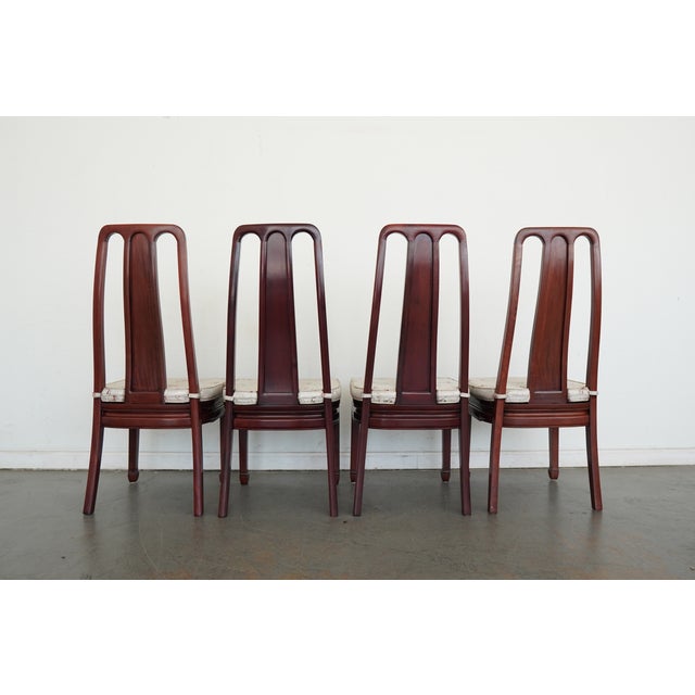 1980s Vintage Chinoiserie Dining Chairs (Set of 8) For Sale - Image 5 of 17