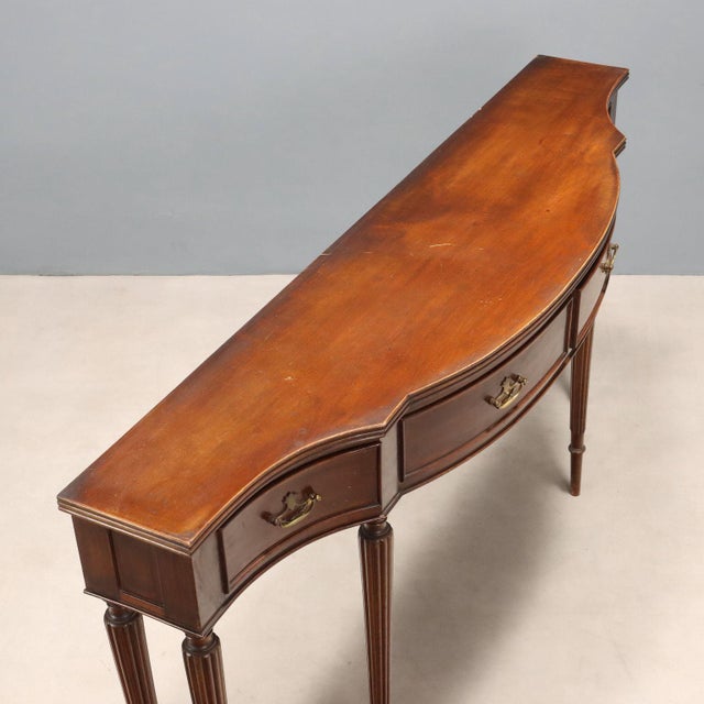 Brown Mid-Century Console Table, 1960s For Sale - Image 8 of 11