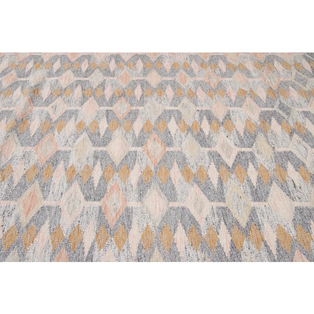 21st-Century Modern Swedish Style Gray Wool Rug For Sale - Image 10 of 13