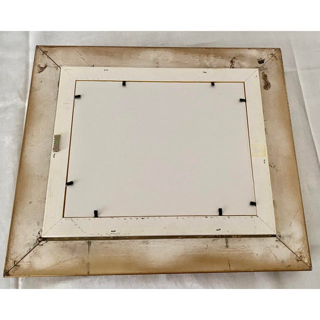 Vintage Classic Gold Gilt Style Wood Ornate Baroque/Rococo Style Frame Featuring a Built-in Linen Liner With Fillet Excellent Condition For Sale - Image 4 of 18