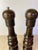 Mid 20th Century Vintage Made in Japan Dark Hardwood Salt & Pepper Mill Set, Turned Wood Grinder Pair For Sale - Image 5 of 9