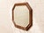 Vintage Mid-Century Modern Octagonal Walnut Wall Mirror For Sale - Image 4 of 6