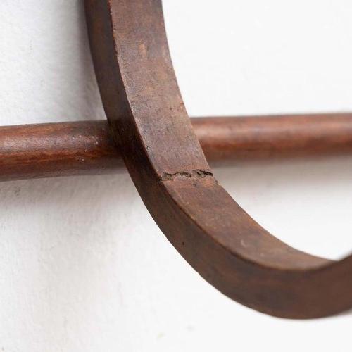 Mid-Century Modern Spanish Wooden Coat Hanger, 1950s For Sale - Image 10 of 16