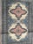 Pretty small vintage Pakistani rug with nice geometrical design in style of Turkmen rugs, and beautiful colours with beige...