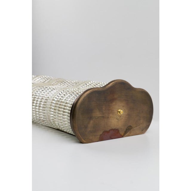 Large Art Deco Venini Murano Glass Wall Lamp 1950s attributed to Carlo Scarpa for Venini For Sale - Image 6 of 10