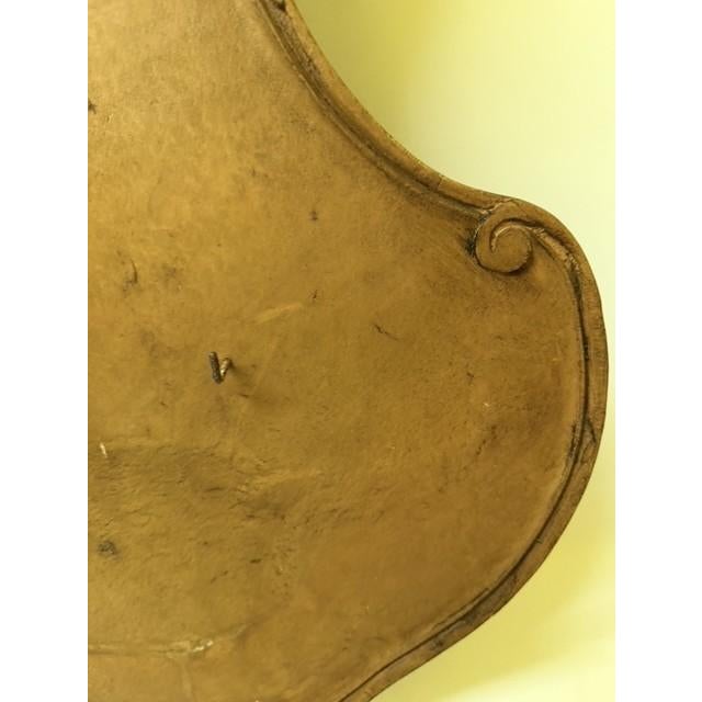 Mid 19th Century 28" Vintage French Provincial Carved Wood Display Plaque or Lavabo Backing For Sale - Image 5 of 15