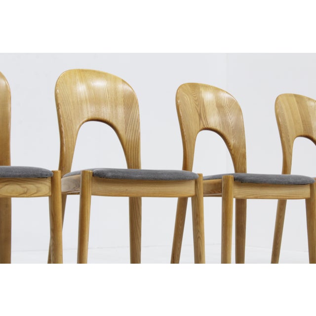 Niels Koefoed Vintage Danish Oak Dining Chairs by Niels Koefoed for Koefoeds Hornslet, 1960s, Set of 4 For Sale - Image 4 of 9
