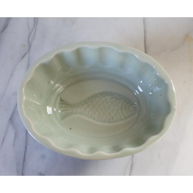Mid 20th Century Vintage Victoria Ware Ironstone Flow Blue Bowl or Butter/Pudding Mold For Sale - Image 5 of 9