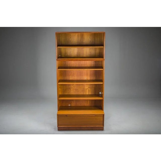 Large Vintage Bookcase in Teak by Heinrich Riestenpatt, 1960s For Sale - Image 11 of 13