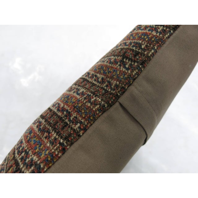Contemporary Zabihi Collection Persian Striped Tribal Rug Pillow For Sale - Image 3 of 5