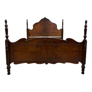Vintage Nicholson-Kendle Furniture Full Size French Louis XV Style Bed Frame