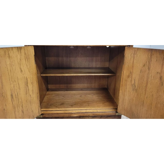 Vintage Hickory Mfg Co Mid Century Campaign Style Nightstand or Side Table For Sale - Image 12 of 12