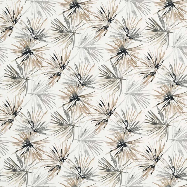 Harlequin Aucuba Fabric in Steel/Jet For Sale