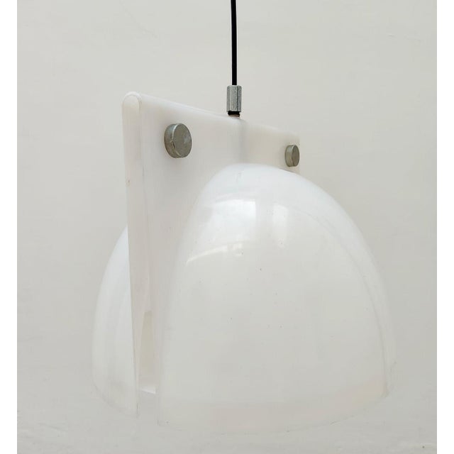 Space Age White Orione Pendant by Lampa Brazzoli for Guzzini, 1970s For Sale - Image 10 of 15