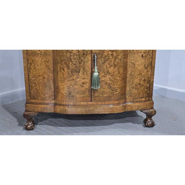 Burr Walnut Linen Press For Sale - Image 3 of 18