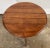 Wood Antique Gate Leg Drop Leaf Turned Wood Side Table For Sale - Image 7 of 13