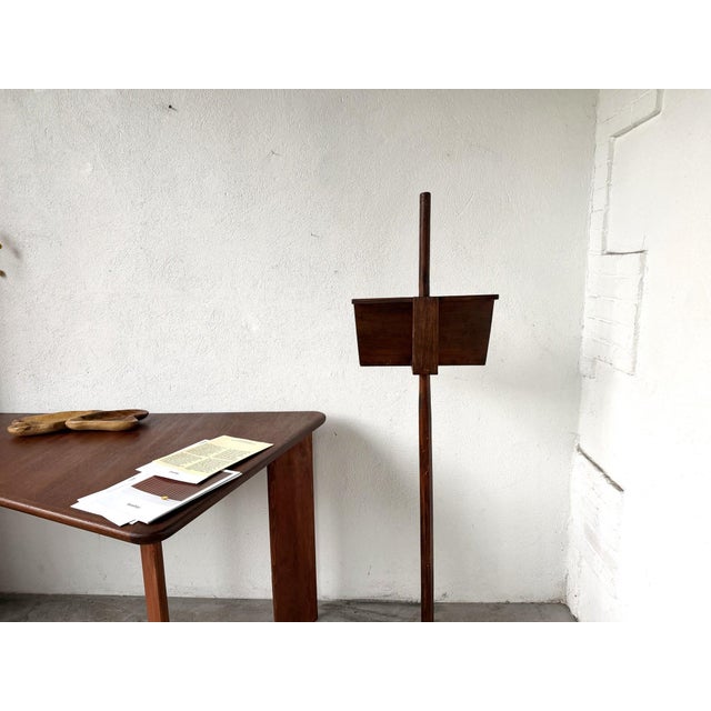 Adjustable Freestanding Lectern in Fruitwood, 1900s For Sale - Image 12 of 16