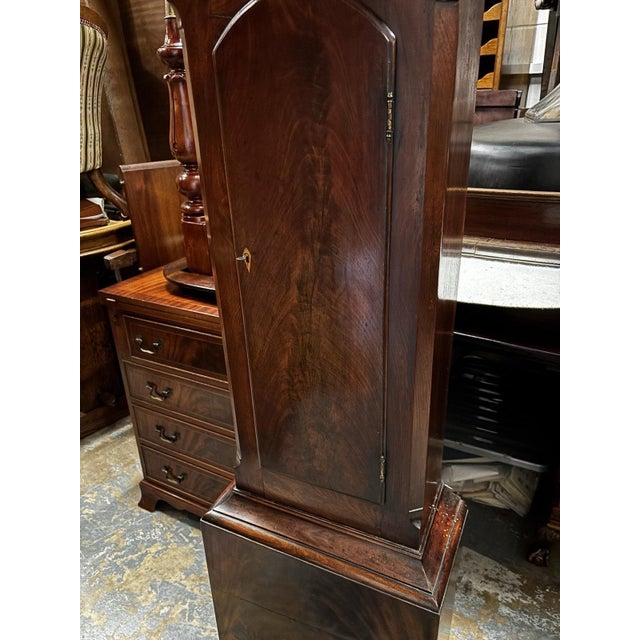 Georgian Mahogany Longcase Clock For Sale - Image 16 of 17