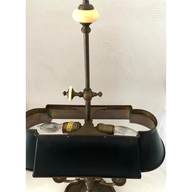 Frederick Cooper 1970s Frederick Cooper French Directoire Bouilette Brass Lamp For Sale - Image 4 of 9