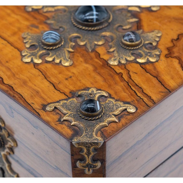 Gothic Revival Box in Olive Wood, 1880 For Sale - Image 12 of 18