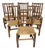 Early 20th Century Rustic Hicckory Spindle-Back Dining Chairs - Set of 6 For Sale