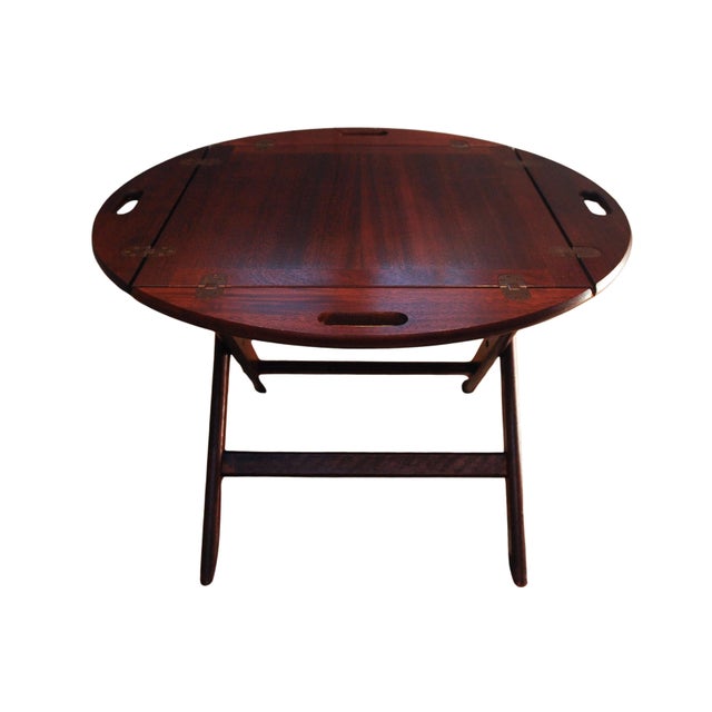 1960s English Military Campaign Butlers Tray and Folding Stand, Set of 2 For Sale - Image 5 of 18