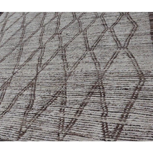 Tribal Moroccan Rug by Keivan Woven Arts With Intricate Diamond Pattern For Sale - Image 10 of 12