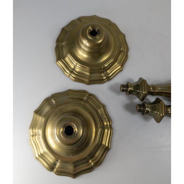 18th Century Pair of French Rococo Bronze Candlestick Candle Holders For Sale - Image 15 of 15