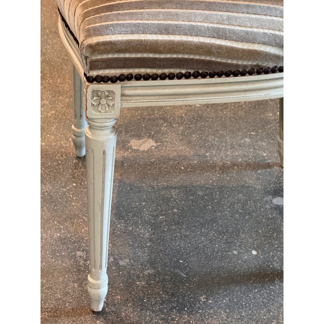Mid 20th Century Set of Six French Louis XVI Style Dining Chairs For Sale - Image 9 of 9