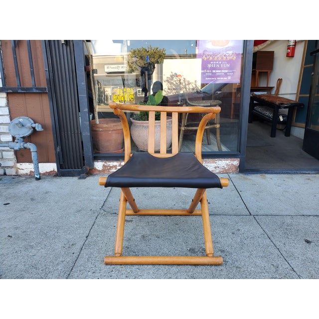 Wood 1950s Bentwood Foldable Chair Attributed to Thonet For Sale - Image 7 of 10