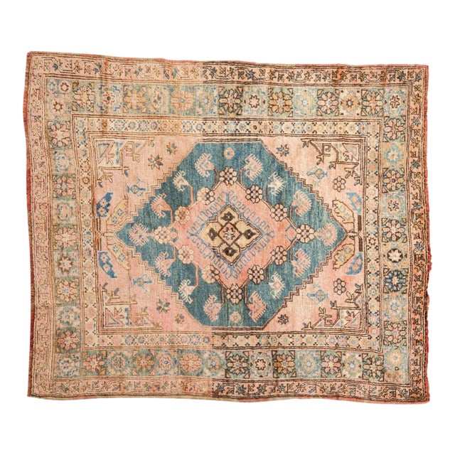 Vintage Anatolian Square Rug - 4'5" X 4'11" For Sale