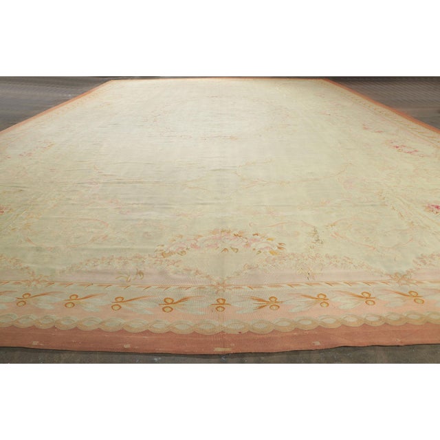 Late 19th Century French Aubusson Rug, 13'07 X 21'02 For Sale - Image 11 of 12