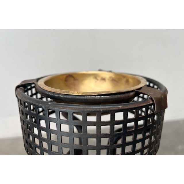 Mid-Century Modern Tripod Standing Ashtray with Perforated Metal, 1960s For Sale - Image 17 of 18