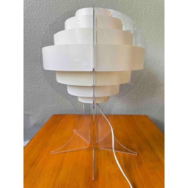 Lakane Strips Table Lamp in Frosted Acrylic by Brylle Jacobsen for Ikea, Finland, 2000s For Sale - Image 13 of 18