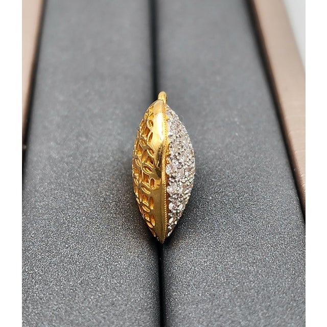 1.50 Ct Diamond Studded Heart Pendant For Sale In Chicago - Image 6 of 9