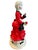 Late 20th Century Vintage Large Capodimonte-Style Young Maiden Figurine 19.5" Red Black Porcelain For Sale - Image 5 of 9