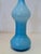 Sky Blue Empoli Cased Glass Vase, Mid-Century Italy For Sale - Image 4 of 8