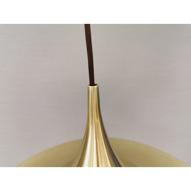 Gold Vintage Golden Semi Hanging Lamp by Claus Bonderup & Torsten Thorup for Fog & Mørup, 1974 For Sale - Image 8 of 12