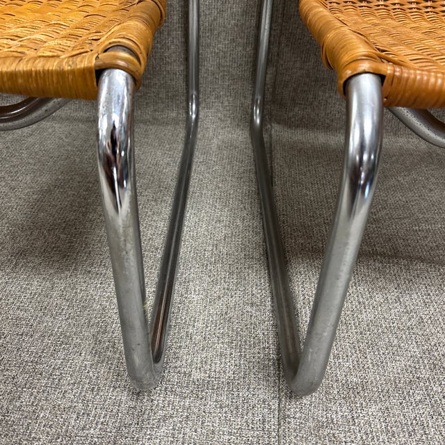 1990s Pair of Chairs in the Manner of Marcel Breuer For Sale - Image 12 of 12