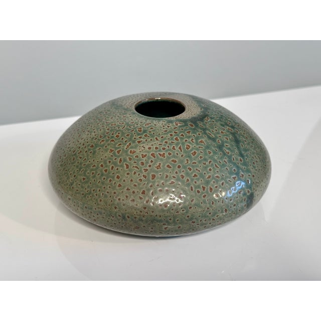 Modern Modernist Japanese Raku Studio Ceramic Art Vase, 1970s For Sale - Image 3 of 13