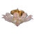 Pink Murano Glass Leave Ceiling Light or Chandelier, 1970s For Sale