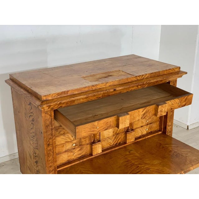 Brown Biedermeier Secretary Cabinet, 1830s For Sale - Image 8 of 16