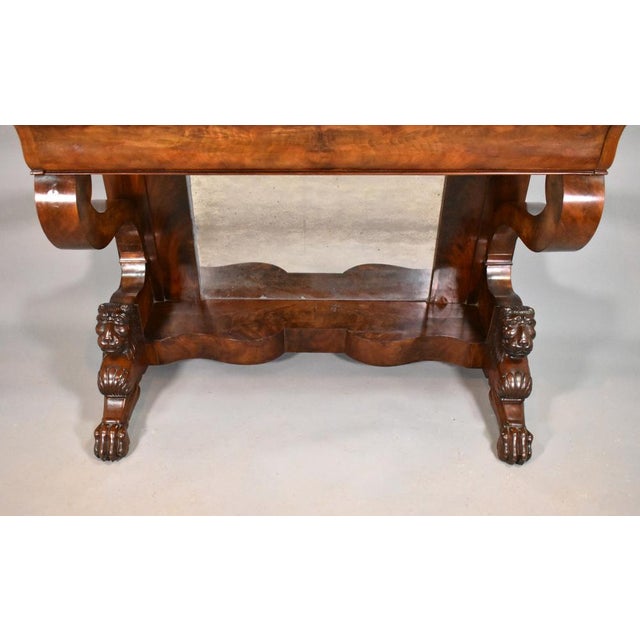 Wood Antique French Louis Philippe Console Table For Sale - Image 7 of 16