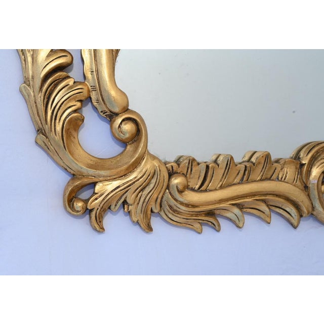 French Art Nouveau Gilt Mirror For Sale - Image 9 of 10