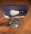 Bring timeless elegance to your workspace with this **Vintage Cobalt Blue Glass Shade Banker's Desk Lamp**, a...